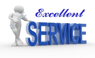 service banner with 3d